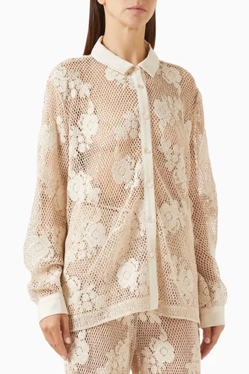 Rovinj Shirt in Crochet Lace