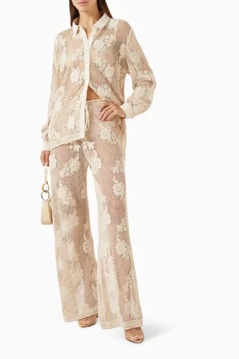 Vera Pants in Crochet Lace