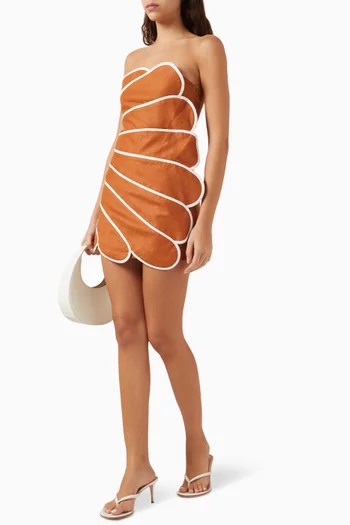 Bloom Scallop Mini Dress