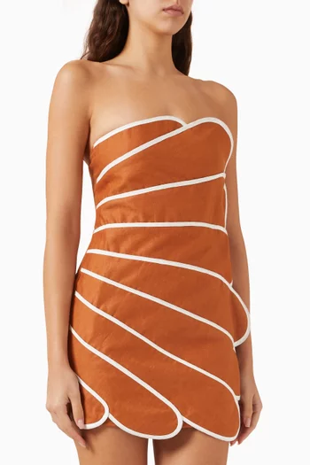 Bloom Scallop Mini Dress