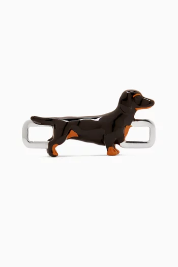 Sausage Dog Charm in Sterling Silver