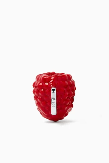 Raspberry Charm in Sterling Silver