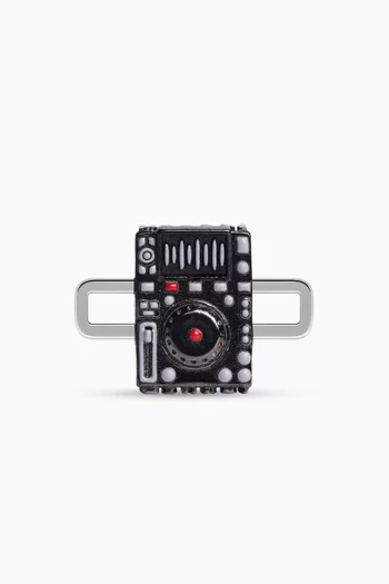 DJ Set Charm in Sterling Silver
