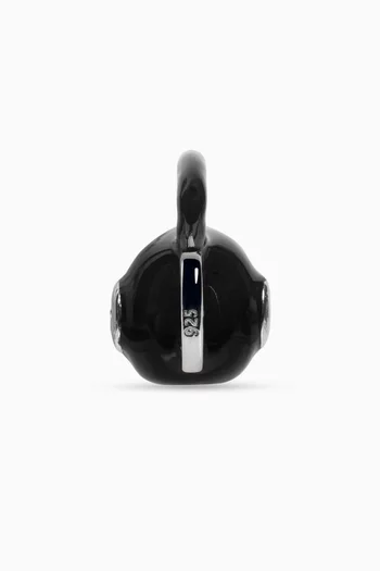Kettle Bell Charm in Sterling Silver