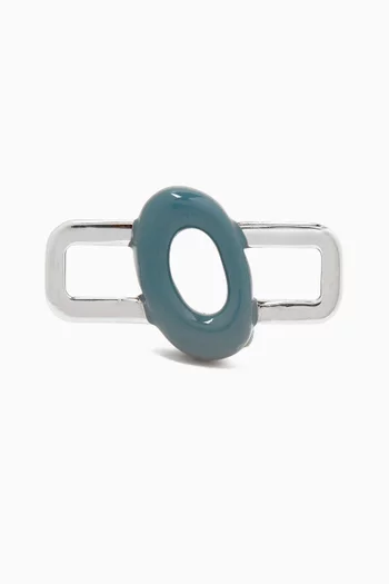 Number 0 Charm in Sterling Silver