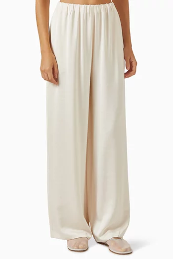 Paige Wide-leg Pants in Charmeuse