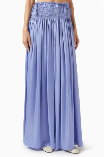 Ellie Ruched Skirt in Viscose