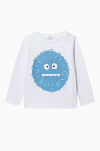 Monster Logo Graphic-print T-shirt in Cotton