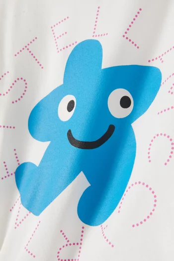 Smiley Logo Graphic-print T-shirt in Cotton