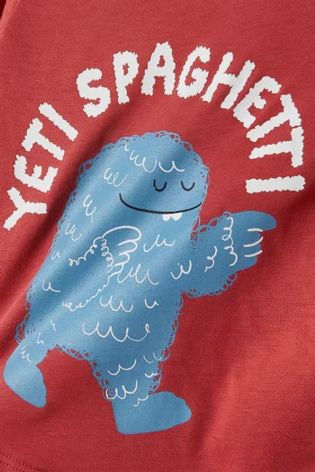 Graphic Print T-shirt in Cotton