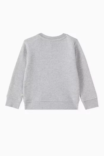 Beaver Printed Sweatshirt in Organic Cotton