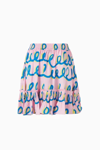 Printed Skirt in Cotton