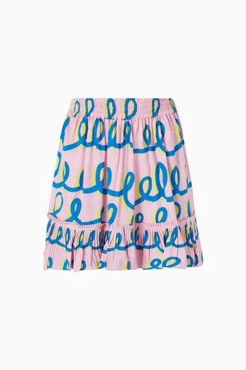 Printed Skirt in Cotton