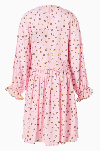Star-printed Dress in Cotton