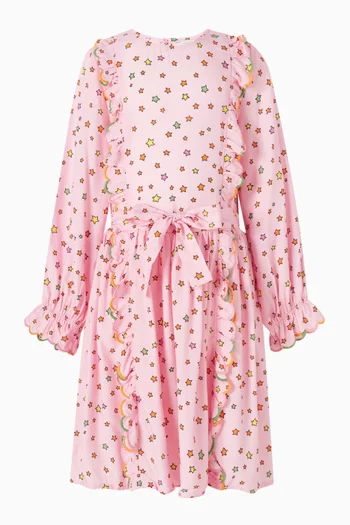 Star-printed Dress in Cotton
