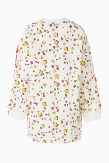 فستان بشرابات ونقشة