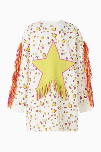 فستان بشرابات ونقشة