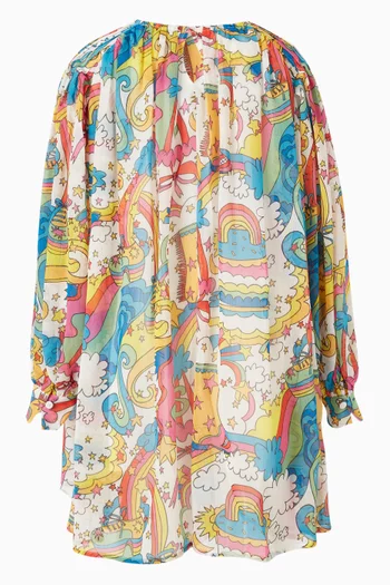 Psychedelic Printed Dress
