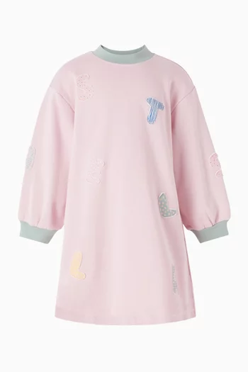 Logo Sweatshirt Dress in Cotton