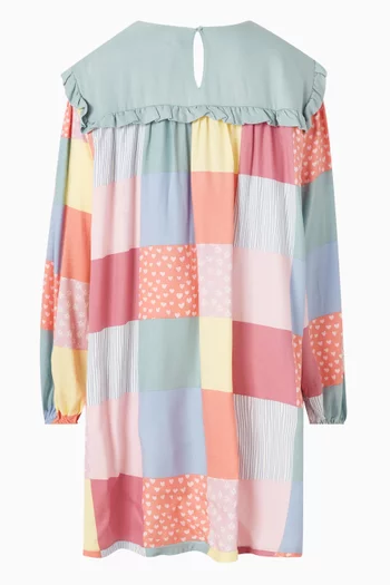 Patchwork Dress in Viscose