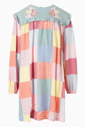 Patchwork Dress in Viscose