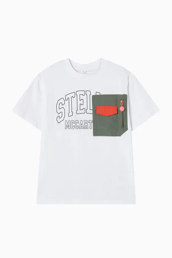 Logo-print T-shirt in Organic Cotton