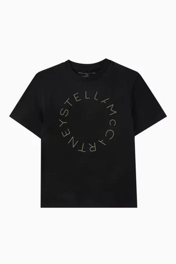 Circle Logo-print T-shirt in Organic Cotton