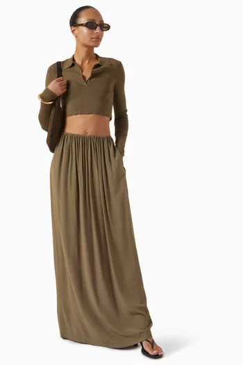 Aeson Maxi Skirt in Viscose