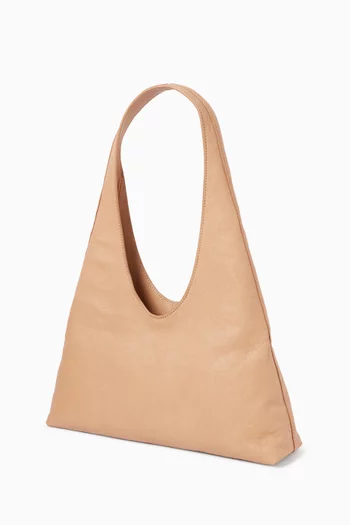 Small Pike Hobo Bag in Crinkle Leather