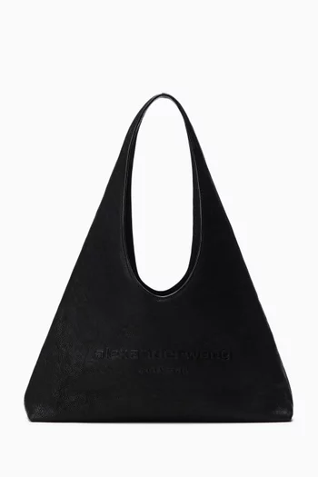 Small Pike Hobo Bag in Crinkle Leather