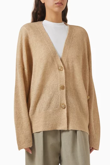 Kelly Oversized Cardigan in Wool-blend