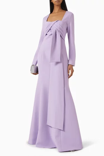 فستان سهرة بدرابيه