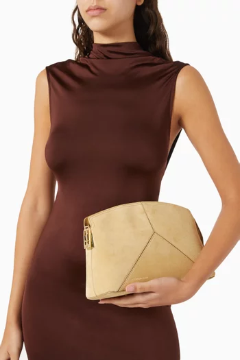 Victoria Clutch in Suede