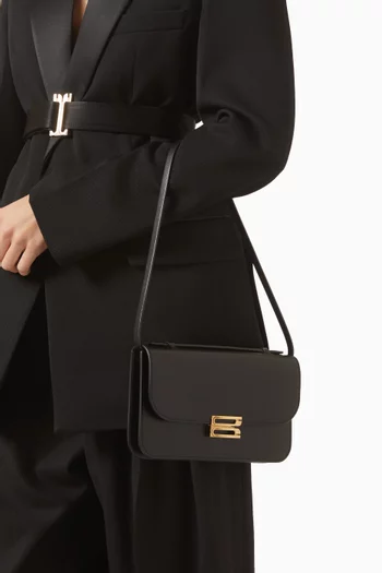 Midi Dorian Pochette Bag in Leather