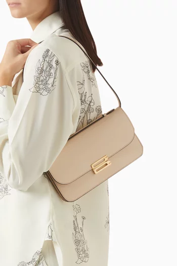 Midi Dorian Pochette Bag in Leather