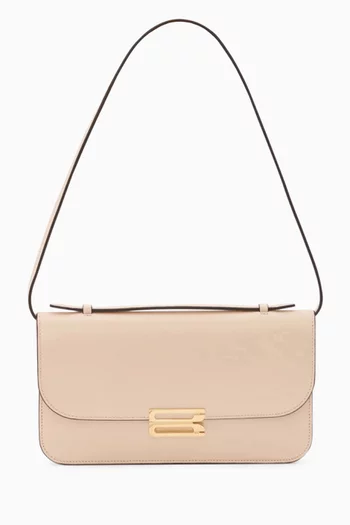 Midi Dorian Pochette Bag in Leather