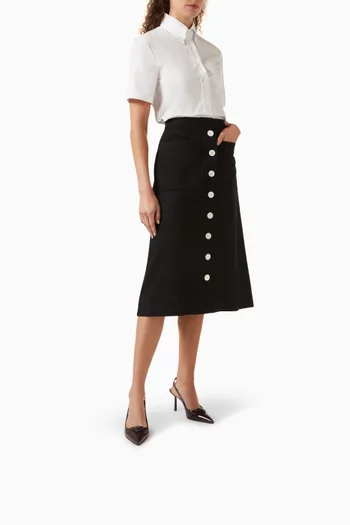 حذاء كلاسيك بسير خلفي جلد لامع