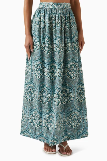 Tangelo Ceiba Maxi Skirt in Cotton