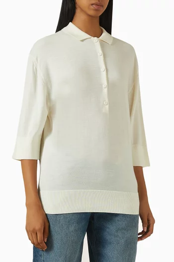 Rufo Polo Shirt in Cashmere-wool