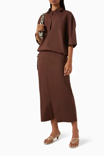 Sandra Shirt in Virgin Wool