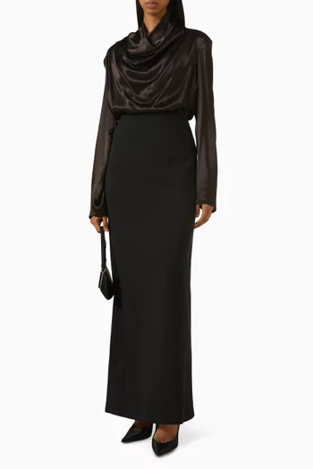 تنورة فلورنس طويلة صوف بكر