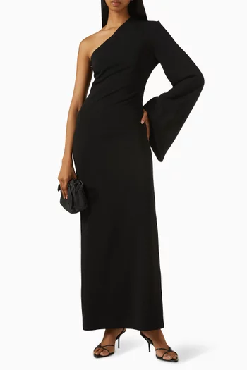 Monia One-shoulder Maxi Dress in Viscose