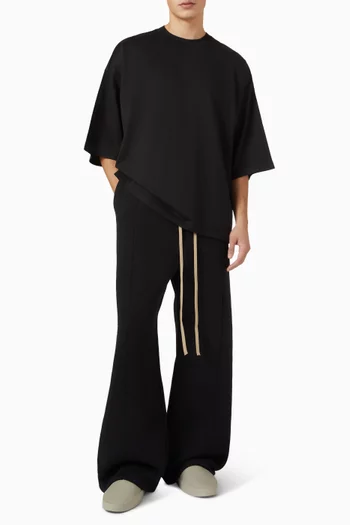 Athletics Wide Leg Sweatpants in Cotton-blend Fleece