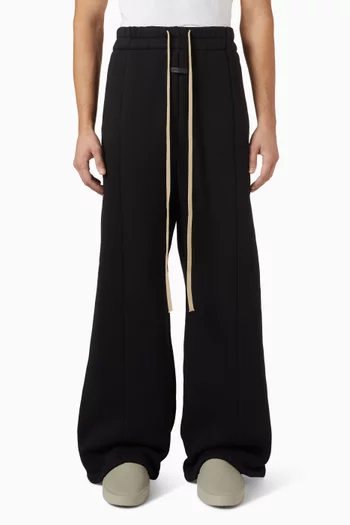 Athletics Wide Leg Sweatpants in Cotton-blend Fleece