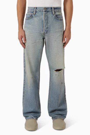 Straight 5 Pocket Jeans in Denim