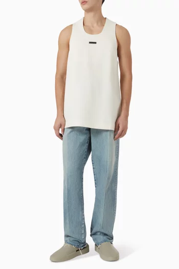 Woven Tank Top in Wool-blend