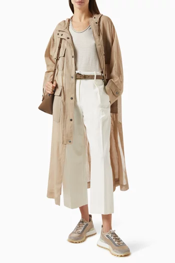 Monili Duster Coat in Cotton Organza