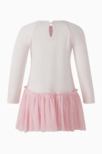 فستان بتطريز على شكل قلب