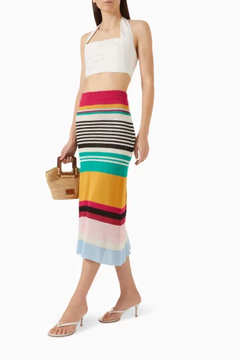 Luciana Knit Skirt in Cotton Blend