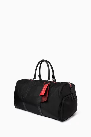 Printed Zipper Shark Duffle Bag